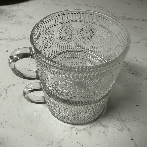 Clear Textured  Mugs - Picture 2 of 2